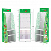 Стойка напольная BRAUBERG KIDS, 180х60х40 см, 3 полки, 16 крючков, 505973