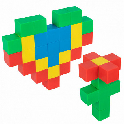 Магнитный конструктор MAGNETIC CUBES "КУБИЧЕСКИЙ", 48 магнитных кубиков, BRAUBERG KIDS, 665723