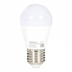 Лампа светодиодная SONNEN EXTRA, 10 (85) Вт, E27, шар, нейтральный белый, 30000 ч, LED G45-10W-4000-Е27, 457914