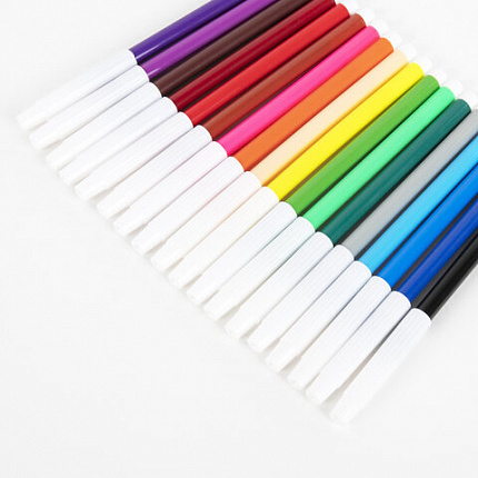 Фломастеры ПИФАГОР "ВЕСЕЛЫЕ ПИТОМЦЫ", 18 цветов, невентилируемый колпачок, 152453