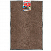 Коврик входной ворсовый влаго-грязезащитный 60х90 см, толщина 7 мм, ребристый, коричневый, LAIMA, 602868