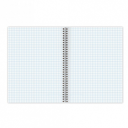 Тетрадь В5 (175х248 мм), 80 л., BRAUBERG, гребень, клетка, обложка пластик, "ОФИС", 401796