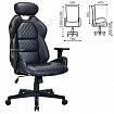 Кресло BRABIX PREMIUM "Tokyo EX-595", регулируемый подголовник, рециклированная кожа, черное, 532975