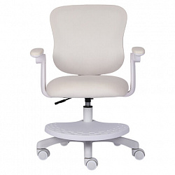 Кресло детское с подставкой для ног BRABIX "Sky MG-206", велюр, бежевое, 533156