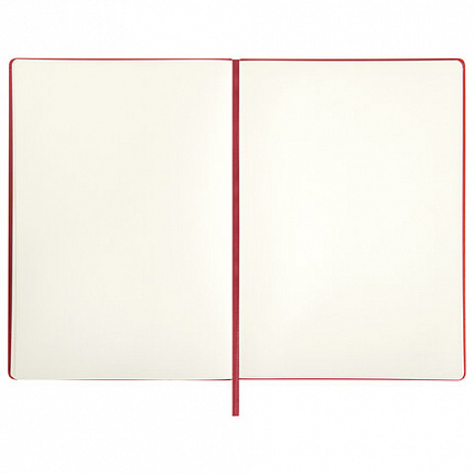 Скетчбук, слоновая кость 140 г/м2 210х297 мм, 80 л., КОЖЗАМ, резинка, BRAUBERG ART CLASSIC, красный, 113199