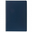 Тетрадь А4, 96 л., HATBER, гребень, клетка, Soft-touch ламинация, СОЛО "Сапфир", 092883, 96Т4лВ1гр