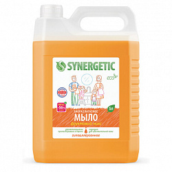 Мыло жидкое 5 л SYNERGETIC "Фруктовый микс", гипоаллергенное, биоразлагаемое, 105502
