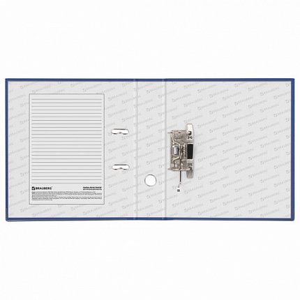 Папка-регистратор BRAUBERG "ECO", 75 мм, синяя, 221396