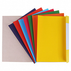 Цветная бумага А4 офсетная, 24 листа, 8 цветов, в папке, ЮНЛАНДИЯ, 200х283 мм, "Котенок", 115168