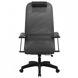 Кресло BRABIX PREMIUM "Ultimate EX-800" пластик, плотная двойная сетка Х2, черное/серое, 532915