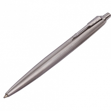 Ручка шариковая PARKER "Jotter XL Monochrome Stainless Steel CT", корпус серебристый, сталь, синяя,2122756