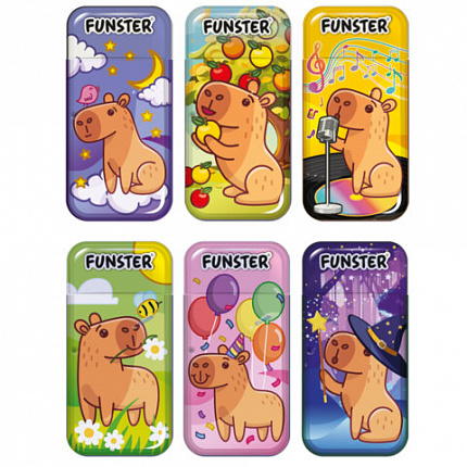 Корректирующая лента FUNSTER, 5мм х 5м, КОМПЛЕКТ 6 штук, пенал с zip lock замком, 273021