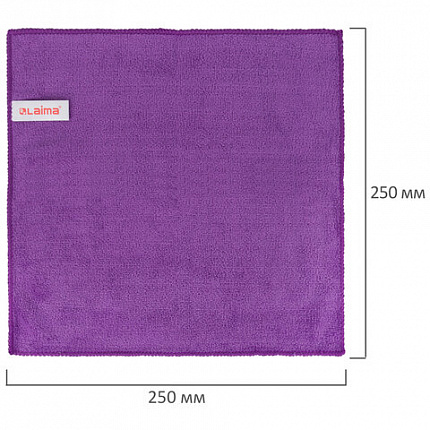Салфетка из МИКРОФИБРЫ универсальная 25х25 см, КОМПЛЕКТ 2 шт., MULTI FIBER ULTRA, 280 г/м2, LAIMA, 607789