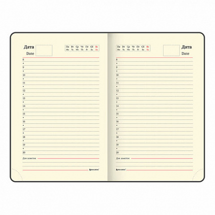 Ежедневник недатированный МАЛЫЙ 100х150 мм А6 BRAUBERG "Status", под кожу, 160 л., красный, 113367