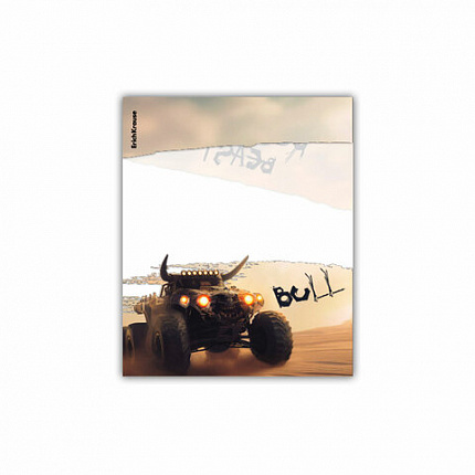Обложки ПП для тетрадей и дневников ERICH KRAUSE "Road Beast", КОМПЛЕКТ 12 шт., 80 мкм, 212х347 мм, 63507