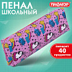 Пенал-косметичка ПИФАГОР, мягкий, "UNICORN", прямоугольный, 20х7х4 см, 229265