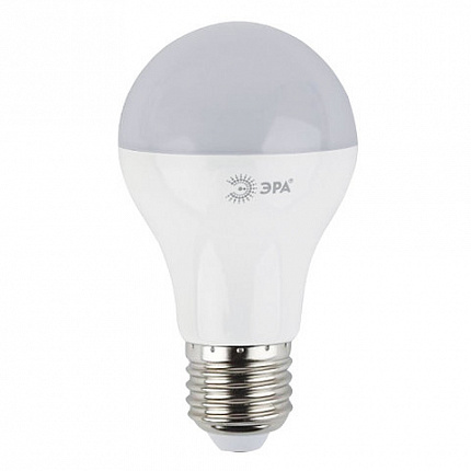 Лампа светодиодная ЭРА, 10 (70) Вт, цоколь E27, груша, теплый белый свет, 25000 ч., LED smdA60-10w-827-E27ECO