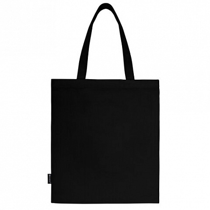 Сумка-шоппер BRAUBERG PREMIUM, канвас, 40х35 см, на кнопке, карман, черный, "Aphrodite", 271904