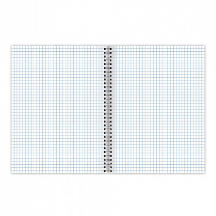 Тетрадь А4, 80 л., BRAUBERG, гребень, клетка, глянцевый лак, WILD, 404052