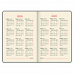 Ежедневник датированный 2024 А5 138x213 мм BRAUBERG "Stylish", под кожу, гибкий, красный, 114895