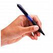 Ручка шариковая масляная автоматическая с грипом UNI (Япония) "JetStream", СИНЯЯ, узел 0,7 мм, линия письма 0,35 мм, SXN-101-07 BLUE