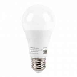 Лампа светодиодная SONNEN EXTRA, 12 (100) Вт, Е27, груша, нейтральный белый, 30000 ч, LED A60-12W-4000-Е27, 457895