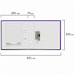 Папка-регистратор BRAUBERG, ламинированная, 75 мм, фиолетовая, 222073