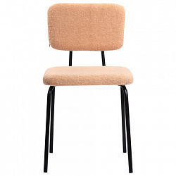 Стулья BRABIX "Ideal CF-080", КОМПЛЕКТ 4 шт., черный каркас, букле бежевый, 533255