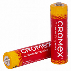 Батарейки солевые "пальчиковые" КОМПЛЕКТ 10+1 шт., CROMEX (КРОМЕКС) Super Heavy Duty, AA (R6,15A), блистер, 456256