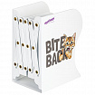 Подставка-держатель для книг и учебников ЮНЛАНДИЯ "Bite Back", раздвижная, металлическая, 237900