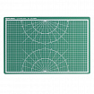 Коврик (мат) для резки BRAUBERG 3-слойный, А3 (450х300 мм), двусторонний, толщина 3 мм, зеленый, 236904