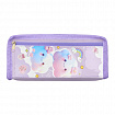 Пенал ЮНЛАНДИЯ ЮНИОР, 2 отделения, полиэстер, "Purple clouds", 21х8х6 см, 273810