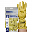 Перчатки МНОГОРАЗОВЫЕ виниловые ЖЕЛТЫЕ усиленные ГИПОАЛЛЕРГЕННЫЕ, ТР ТС, PROFESSIONAL, размер 8-9, L (большой), вес 90 г, ADM, 31161