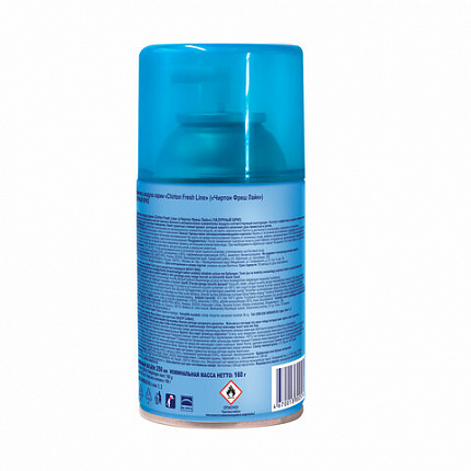 Сменный баллон 250 мл, CHIRTON "Лазурный бриз", для автоматических освежителей, универсальный, сухое распыление, 4670013302574