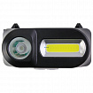 Фонарь налобный аккумуляторный КОСМОС, 3 Вт, LED + 3 Вт, СОВ, Li-ion, заряд от USB, KocH3WDLith