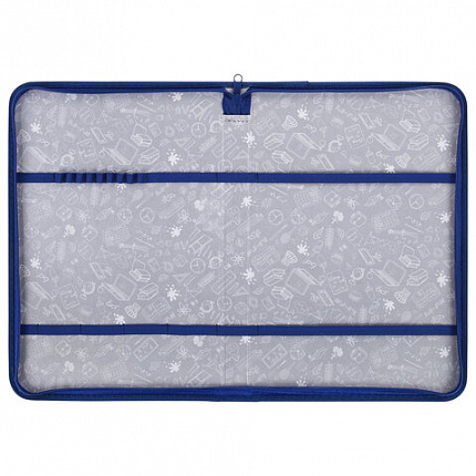 Папка на молнии BRAUBERG А4 с ручкой, с органайзером, 1 отделение, "Super car", 272219