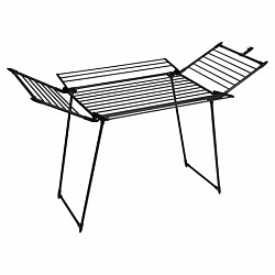 Сушилка напольная для белья раскладная, 5 зон сушки, 25 метров, LAIMA HOME MEGA BLACK, 700471