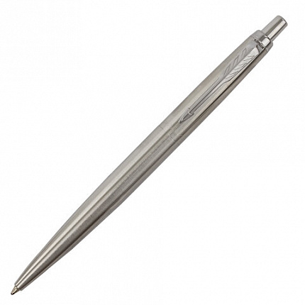 Ручка шариковая PARKER "Jotter XL Monochrome Stainless Steel CT", корпус серебристый, сталь, синяя,2122756