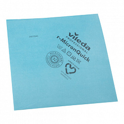 Салфетки VILEDA PROFESSIONAL "МикронКвик" КОМПЛЕКТ 5 шт., микроволокно, синий, 38х40 см, 170635