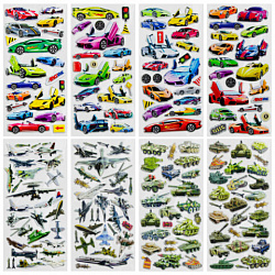 Наклейки зефирные "Для мальчиков", 19х9,5 см, ассорти 8 видов, FUNSTER (ФАНСТЕР), 666090