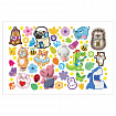 Альбом с наклейками, А5, 8 листов, 600 наклеек, "Милые и забавные" HATBER, 8Ан5, 8Ан5_31982