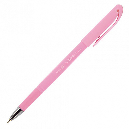 Ручка шариковая масляная BRUNO VISCONTI SoftWrite, СИНЯЯ, Zefir, корпус ассорти, узел 0,5 мм, линия письма 0,4 мм 20-0205