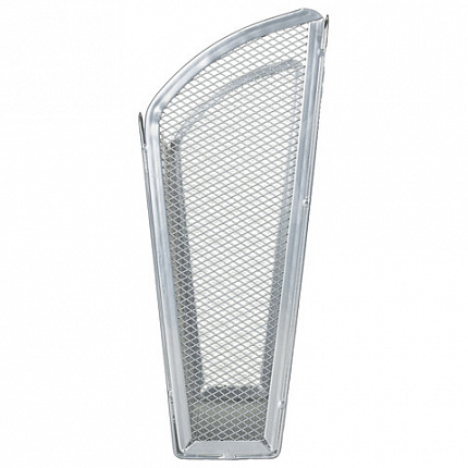 Лотки для бумаг настенные 3 штуки формат А4 BRAUBERG "Germanium", серебристый, 231975