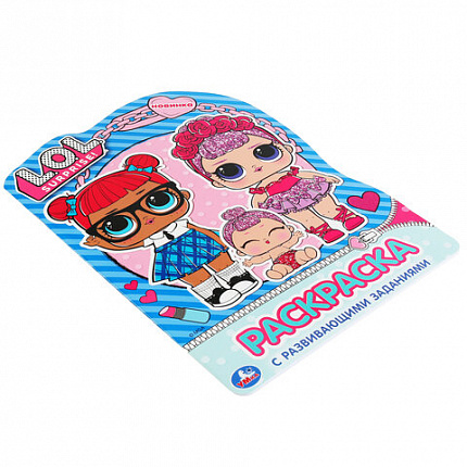 Книжка-раскраска с вырубкой в виде персонажа, "ЛИЦЕНЗИОННЫЕ СЮЖЕТЫ", ассорти, 210х285 мм, 16 страниц, УМКА