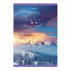 Тетрадь А4, 96 л., BRAUBERG, скоба, клетка, обложка картон, "Journey", 404064