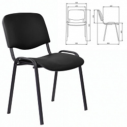 Стул STAFF "Iso Lite CF-008", кожзам черный (Z-11), 532564