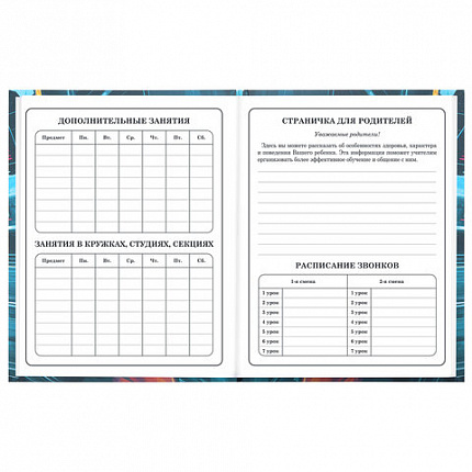 Дневник 1-4 класс 48 л., твердый, BRAUBERG, выборочный лак, с подсказом, "Крутой байк", 107592