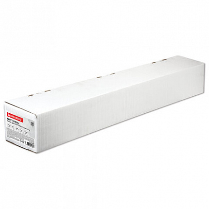 Бумага широкоформатная рулон для плоттера, 914 мм х 45 м х втулка 50,8 мм, 90 г/м2, белизна CIE 146%, BRAUBERG, 110450