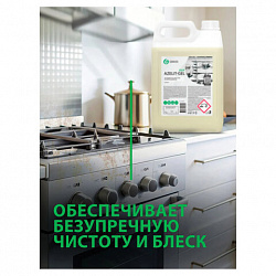Средство для чистки плит, духовок, грилей от жира/нагара, ГЕЛЬ 5,4 кг, GRASS AZELIT-GEL, щелочное, 125239