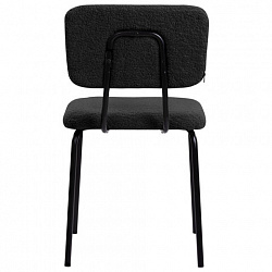 Стулья BRABIX "Ideal CF-080", КОМПЛЕКТ 4 шт., черный каркас, букле черный, 533244